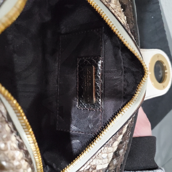 Genuine Python Dolce and Gabbana vitello corrida beige mini python clutch - Picture 15 of 16